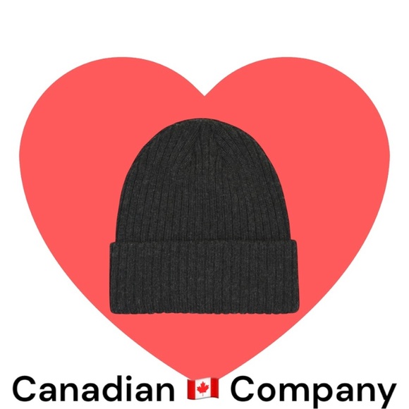 🇨🇦🆕Adult | Black Ribbed Knit Beanie with Folded Cuff - Picture 4 of 12